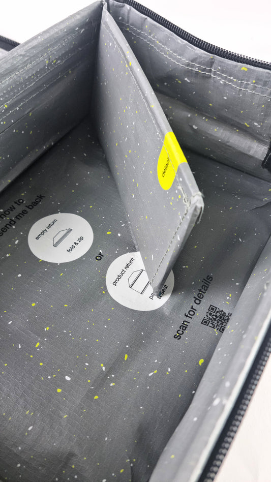 Mehrweg-Versandbox mit verstärkter Klapp-Seite