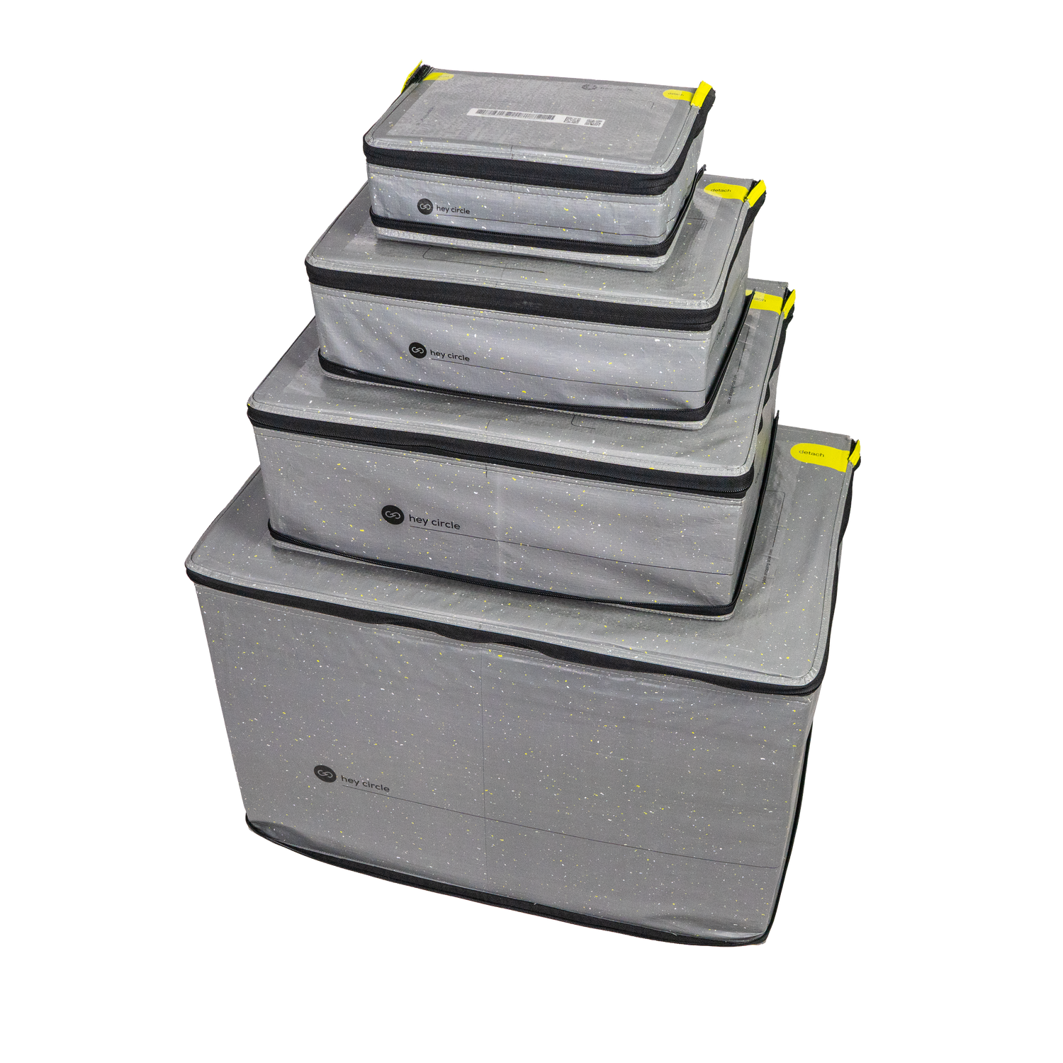 Boxen mit zwei Zippern