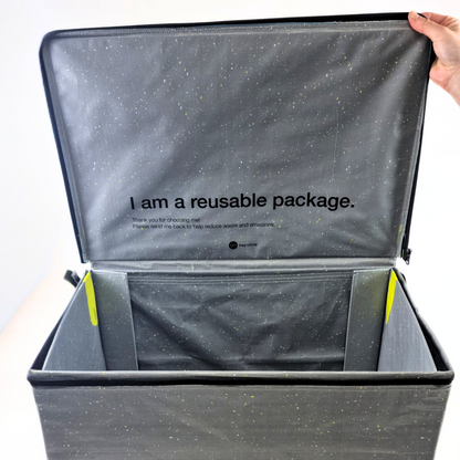 Mehrweg-Box XXL mit zwei Zippern