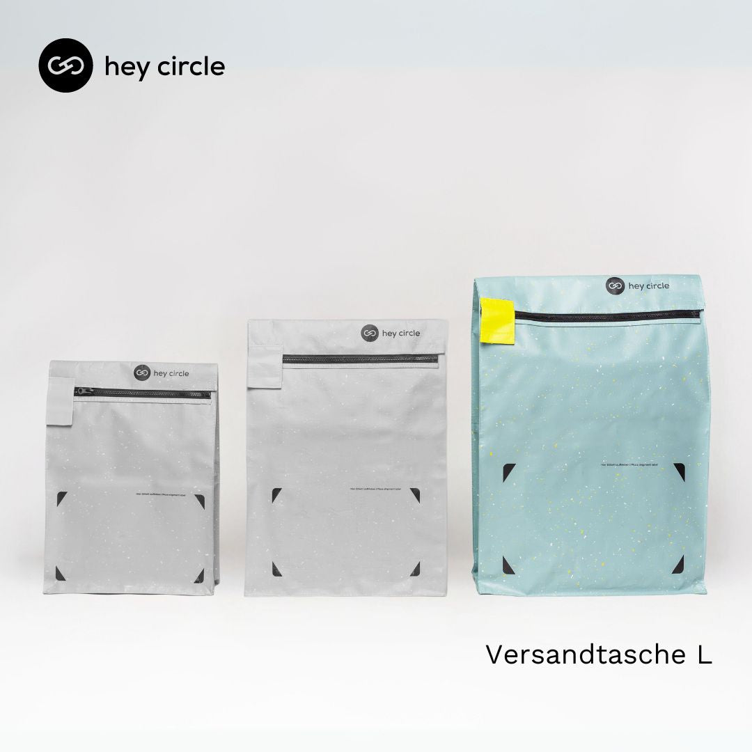 hey circle Mehrweg-Versandtasche L